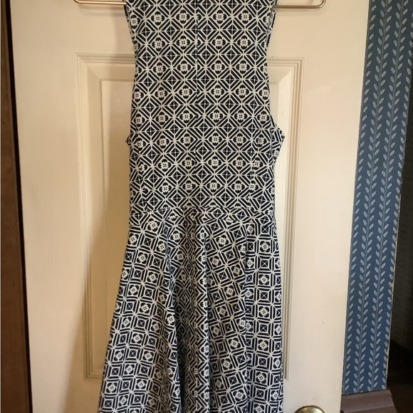 Hollister Sleeveless Dress Navy White Size Large New - Picture 2 of 11